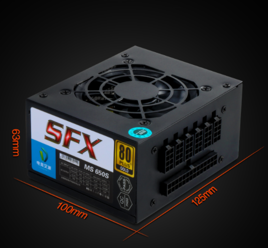 new MS-650S gold medal full module 650W SFX itx chassis silent power supply - HONEYWELL