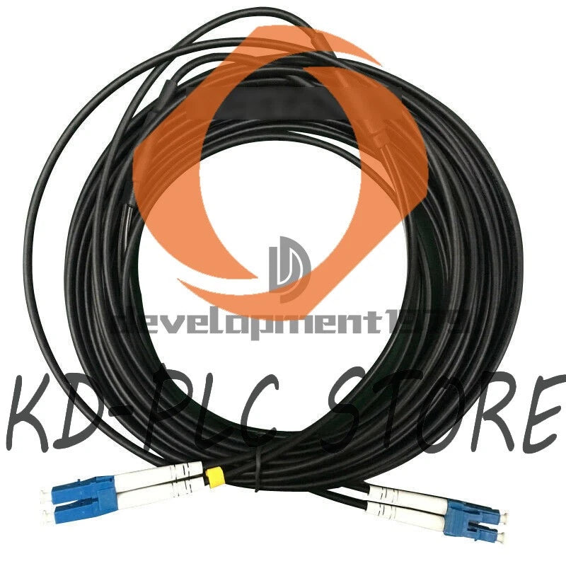 UPC Duplex Single Mode Black Armored PVC Fiber Patch Cord Cable LC-LC 70M