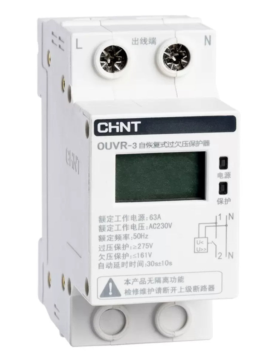 Chint OUVR Series OUVR-3 Self Resetting Undervoltage Protector