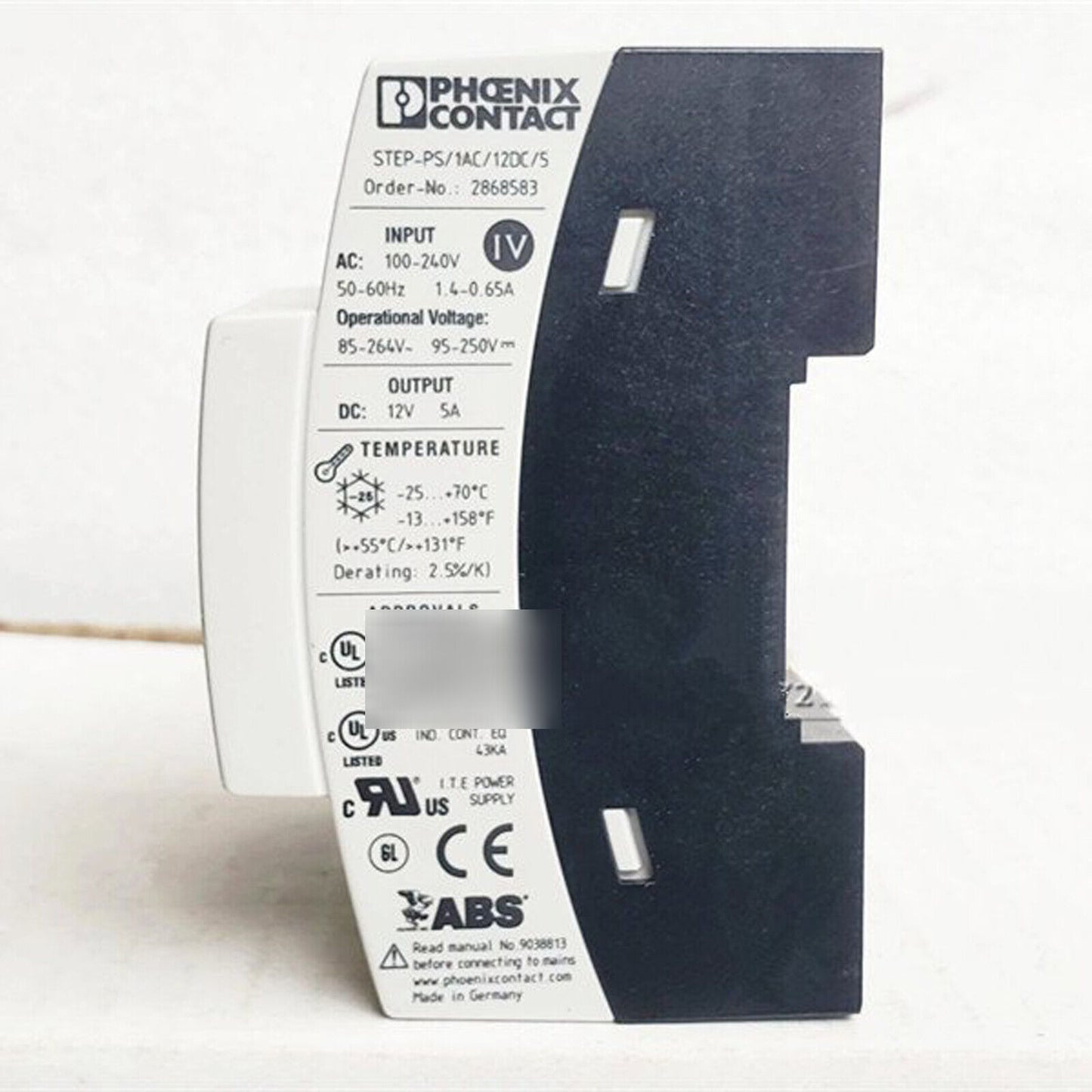 new Phoenix 1PC PHOENIX-CONTACT STEP-PS/1AC/12DC/5 ID 2868583 POWER SUPPLY - PHOENIX