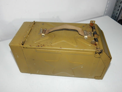 Used Soviet Metal Box DShK KPV - RARE - with stars, dimensions 20x15x10 cm, 500g, rare Soviet design - SOVIET RARE