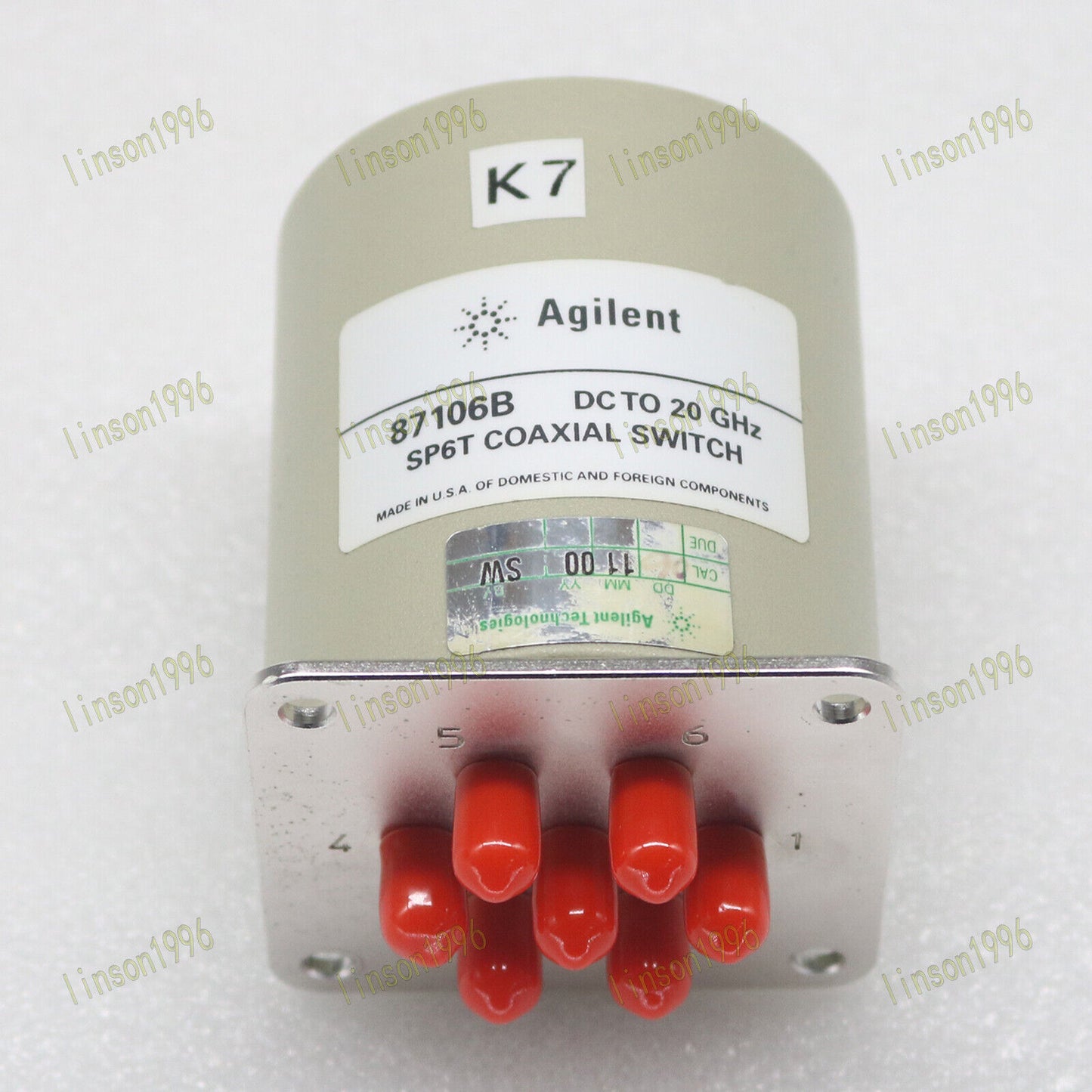 used ONE 87106B tested Agilent Sp6t coaxial switch SPOT STOCK - AGILENT