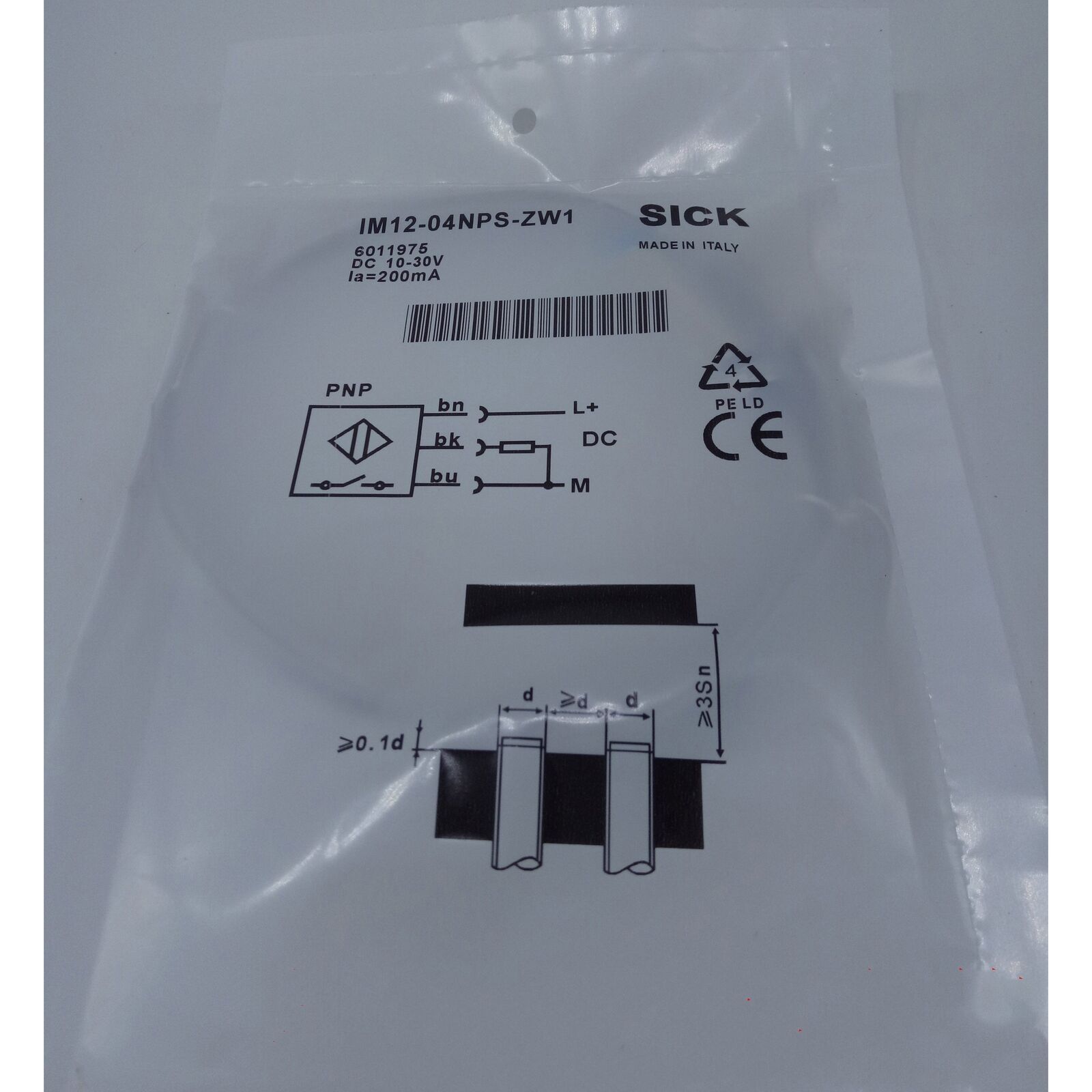 new 1pc SICK sensor IM12-04NPS-ZW1 proximity switch - SICK