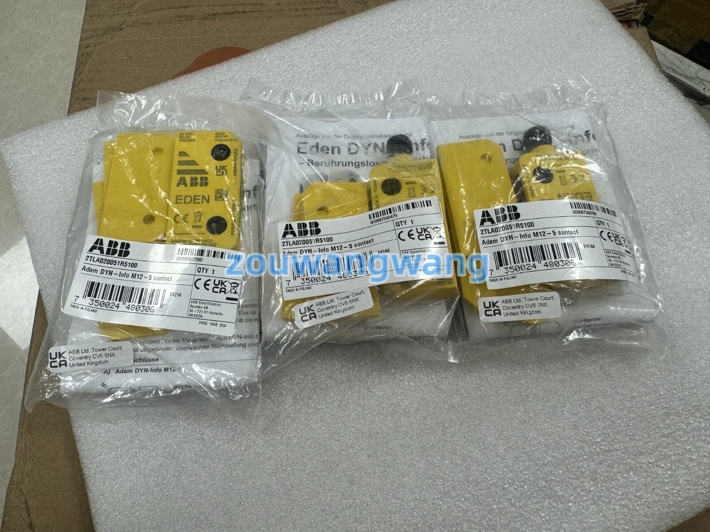 new 2TLA020051R5100 ABB Adam Safety Door Sensor  In Packaging