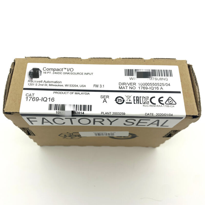 Allen Bradley Compact 16 PT.24VDC Module - Sealed PLC NEW - ALLEN BRADLEY