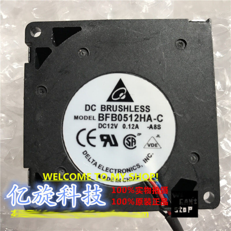 Delta BFB0512HA-C A8S 5010 12V 0.12A 5CM turbo drum silent cooling fan