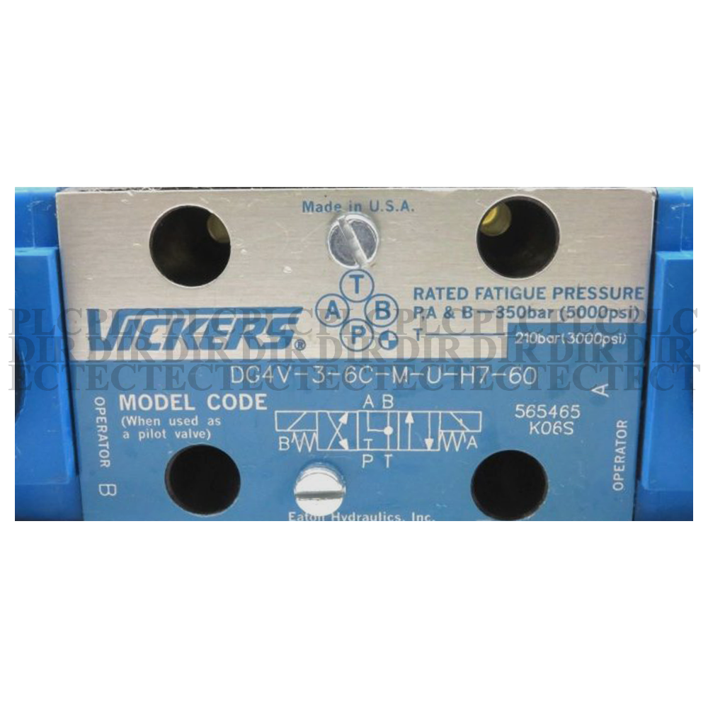 new Vickers DG4V-3-6C-M-U-H7-60 Solenoid Operated Directional Valve