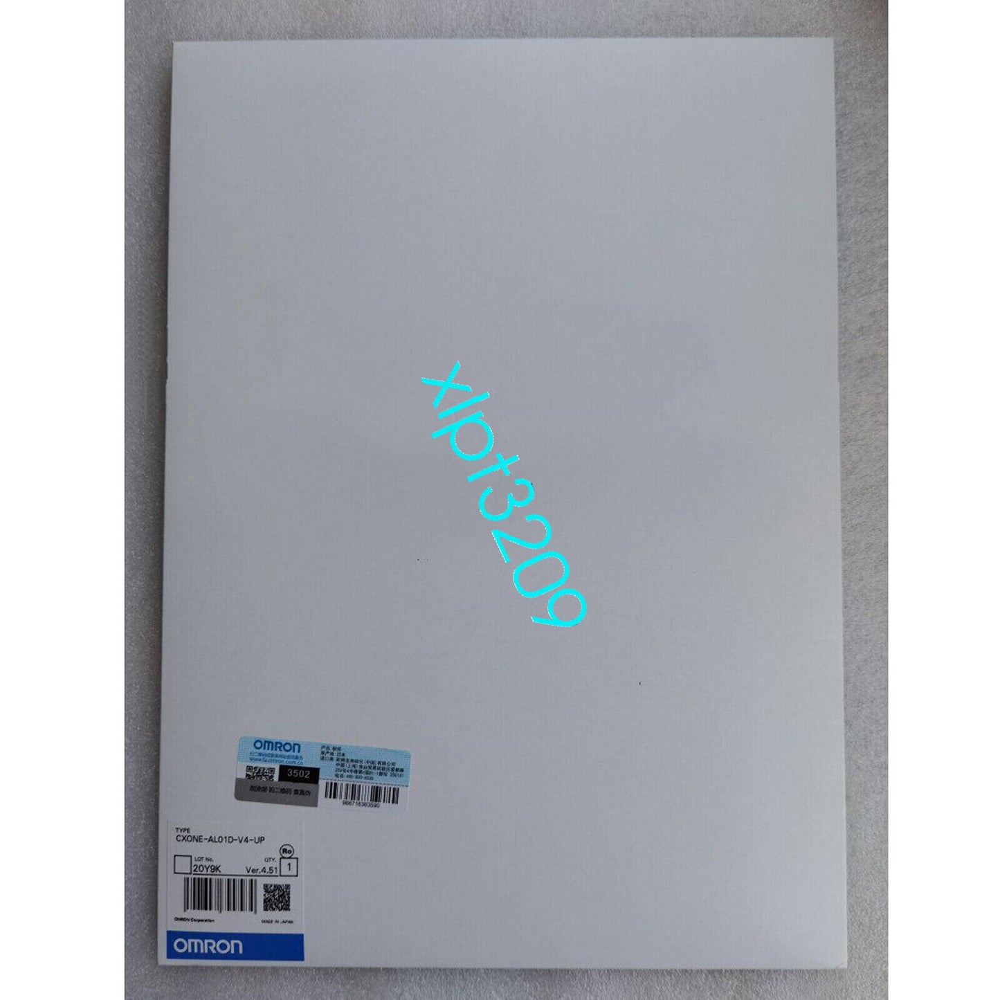 new CXONE-AL01D-V4-UP OMRON programming software or - OMRON