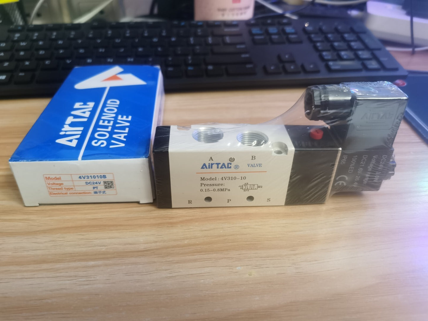 1PCS AirTAC 4V31010B 4V310-10 DC24V Solenoid Valve Free Ship