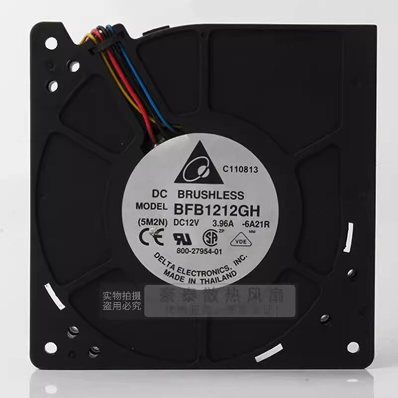 Delta BFB1212GH 12032 DC12V 3.96A 12CM 4-Wire Turbo Mute Cooling Fan