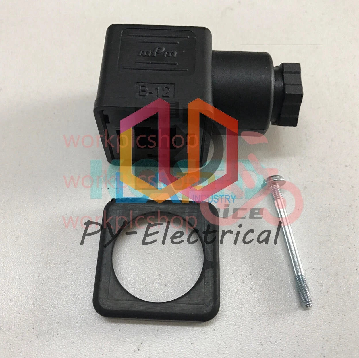 MPM B-12 DIN43650A junction box solenoid valve bellows plug C18309N22 21D