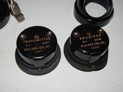 Used WWII US Army Field Telephone TS-10-G Handset ~1944 - US ARMY