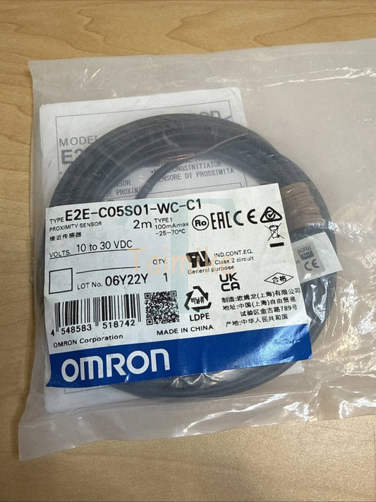 ! Omron E2E-C05S01-WC-C1 Proximity Sensor 2m