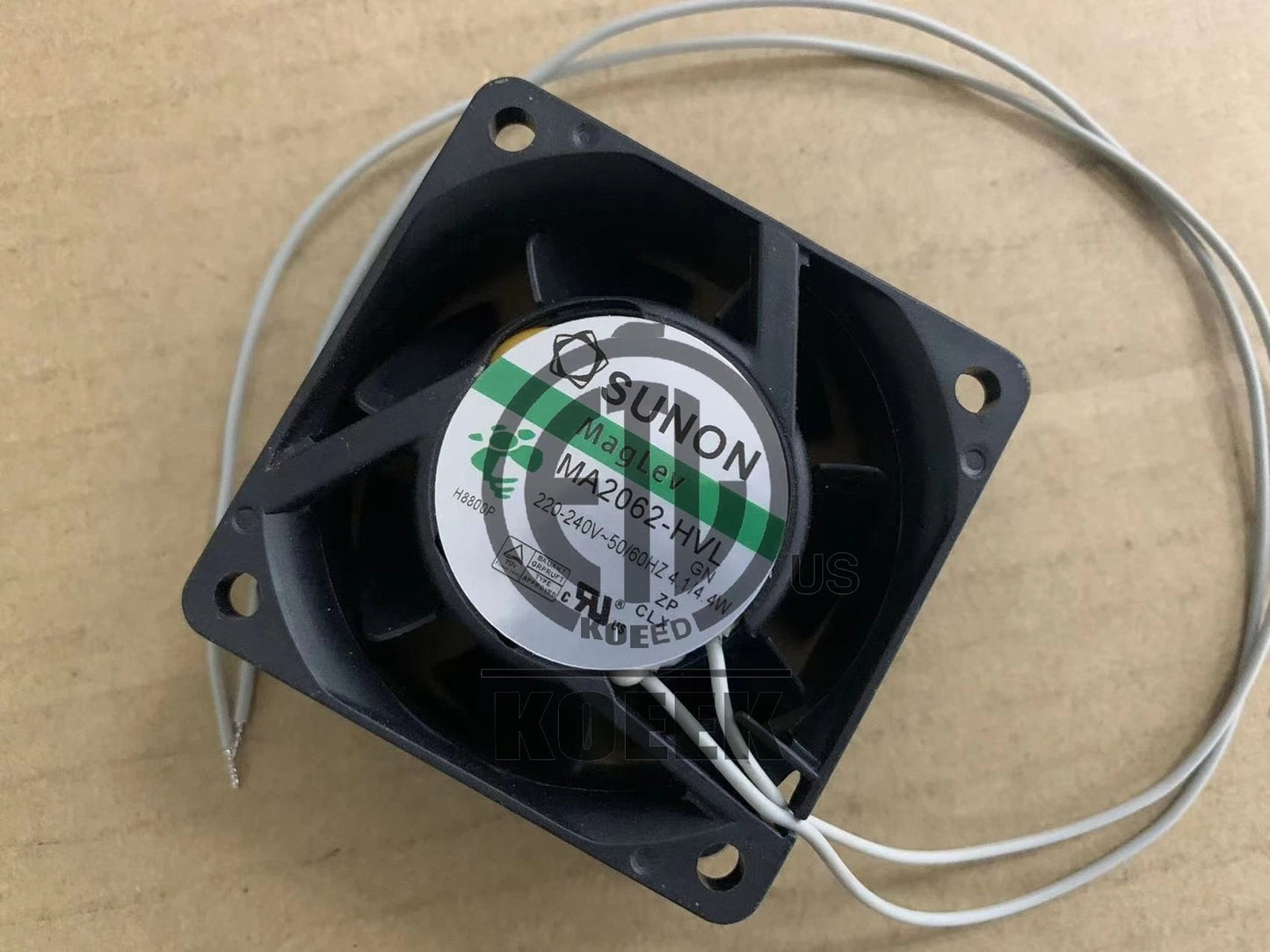 1pc SUNON AC Fan MagLev MA2062-HVL GN AC220-240V 50/60Hz 4.1/4.4W 60x60x25mm UL