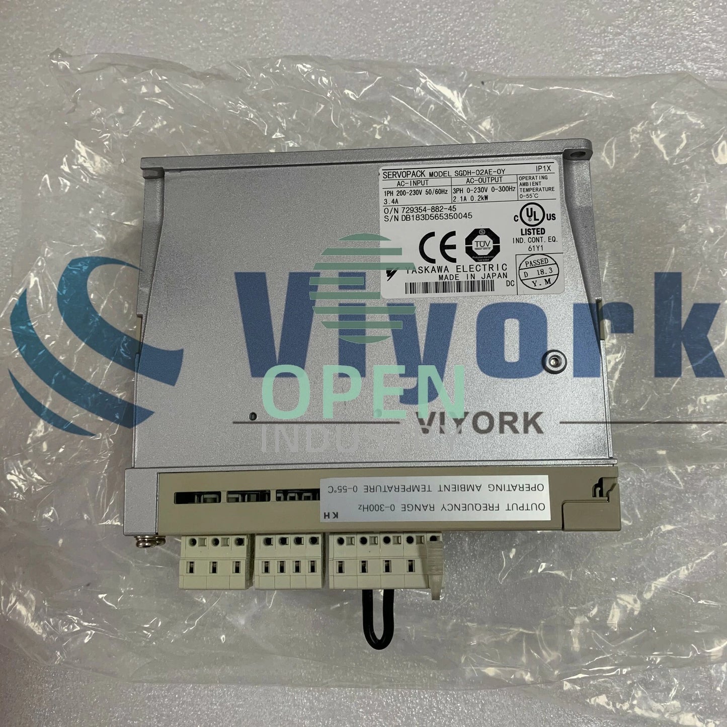 1PCS Yaskawa SGDH-02AE-OY SERVO DRIVE 3.4AMP 230V