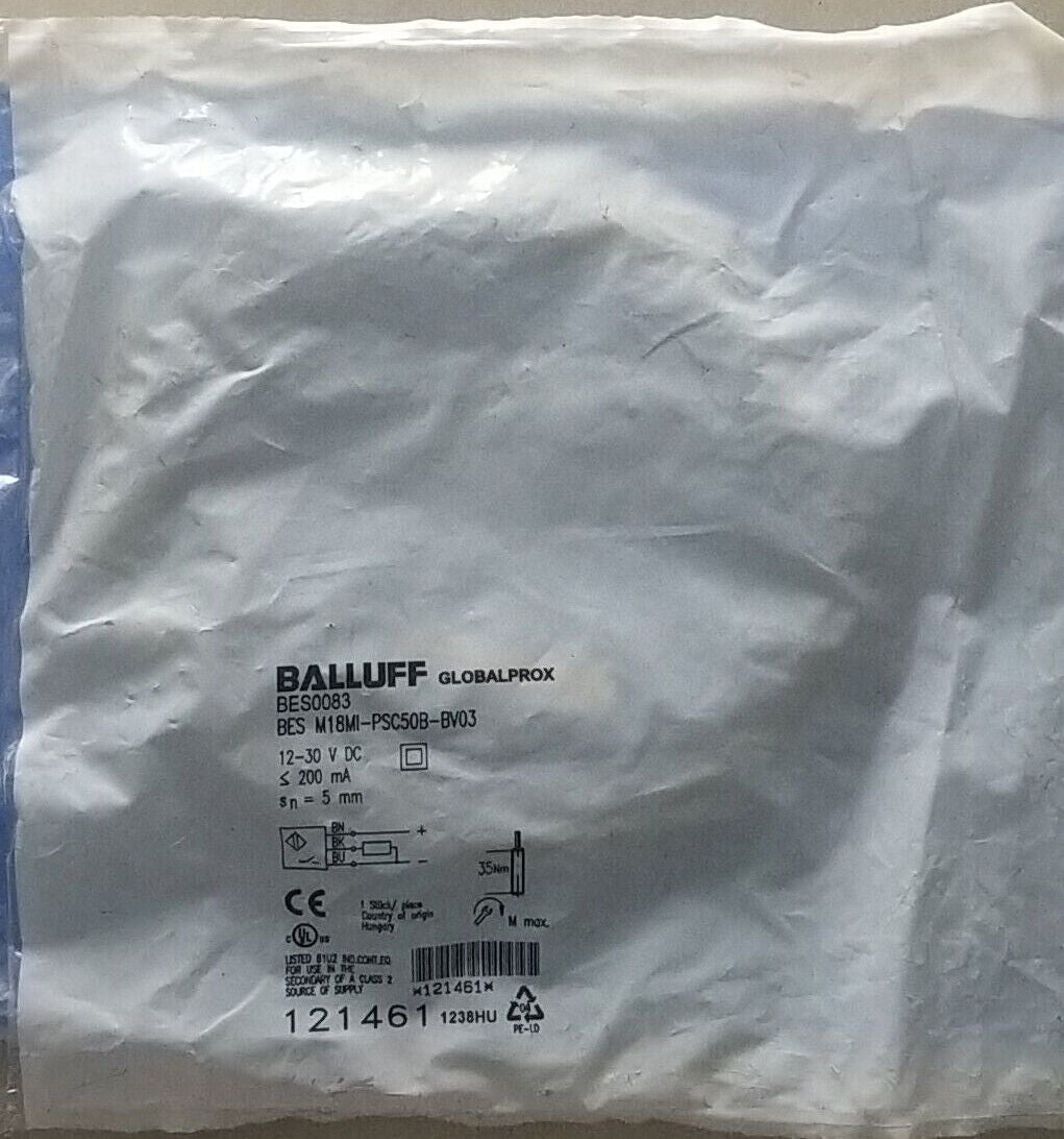 BES M18MI-PSC50B-BV03 - BALLUFF