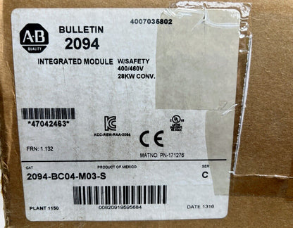 Brand New 2094 BC04 M03 S Integrated Axis Module 400 460V - BRAND NEW