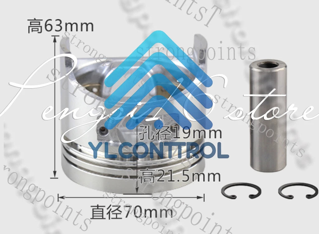 Air-cooled diesel engine/microtiller parts186FA188/190/192F piston ring assembly