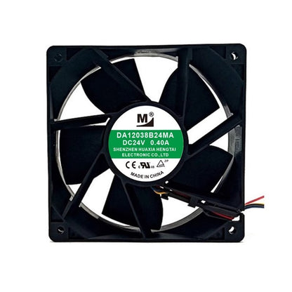 M DA12038B24MA DC24V 0.40A 120*120*38MM 3-Wire Inverter Cooling Fan
