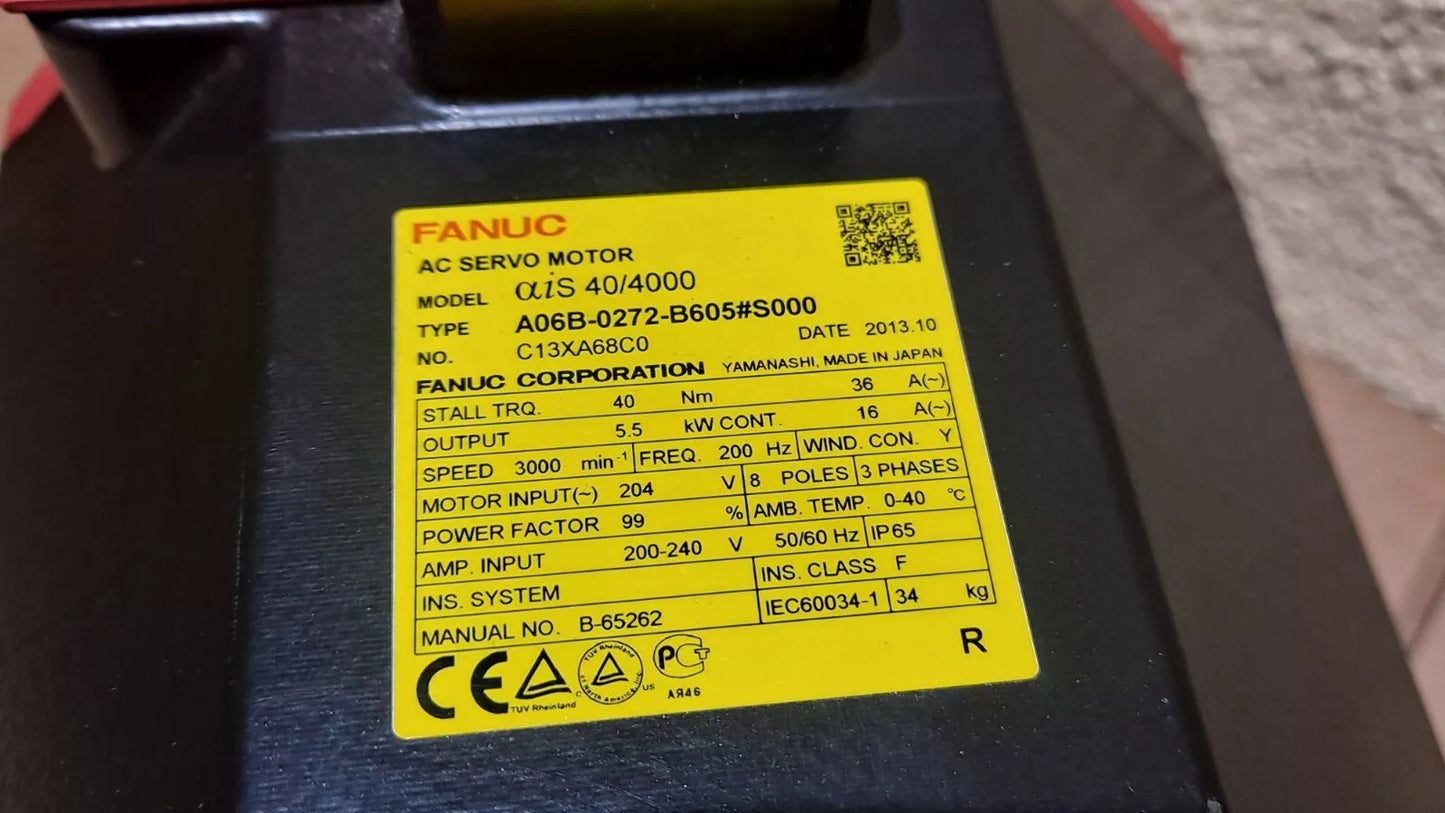 FANUC A06B-0272-B605#S000 | High-Speed Servo Motor | FANUC A06B-0272-B605#S000 - FANUC