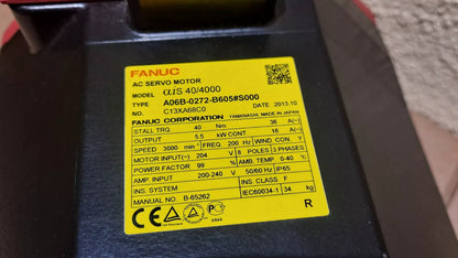 FANUC A06B-0272-B605#S000 | High-Speed Servo Motor | FANUC A06B-0272-B605#S000 - FANUC