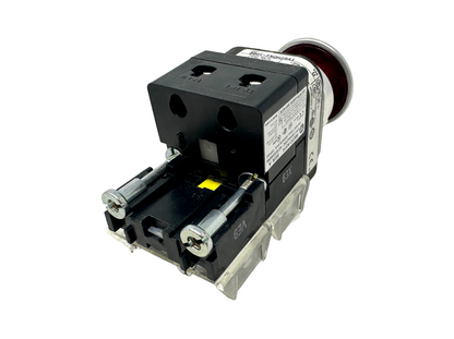 used Allen Bradley 800T-FXQH2RA1 30mm Red Illuminated Push-Pull Button - ALLEN BRADLEY
