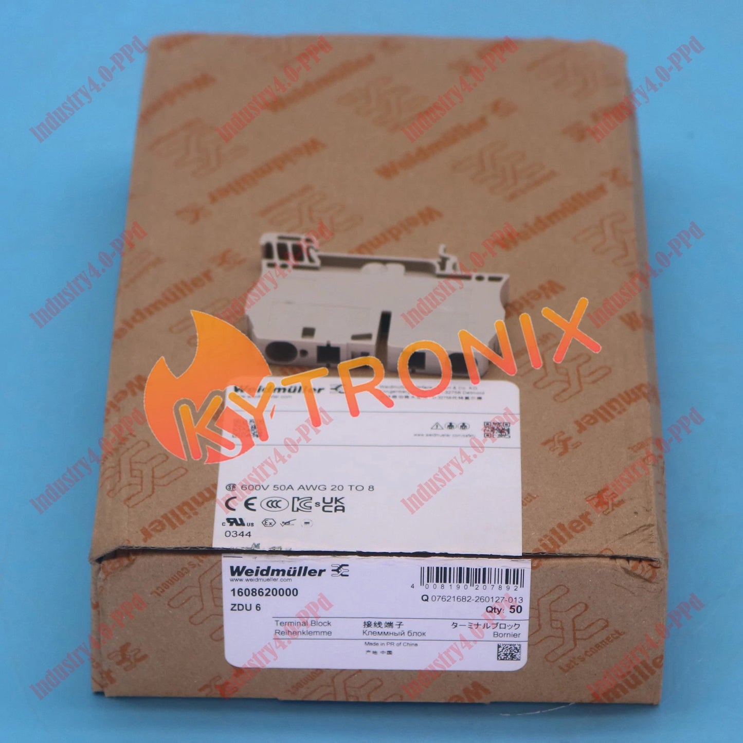 50pcs/Box Weidmuller 1608620000 ZDU 6 Terminal