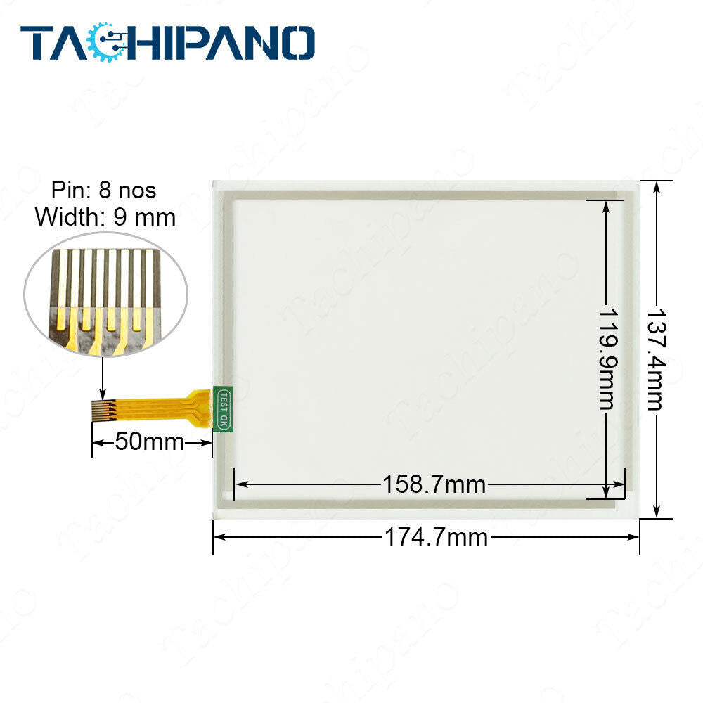 new AGP3400-T1-D24 Touch Panel for Pro-face AGP3400-T1-D24-M Screen + Front Overlay - PRO-FACE