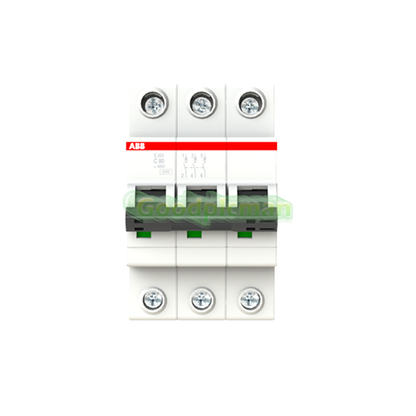 ABB S203-C80 Circuit Breaker 3P 80A 1Pcs/