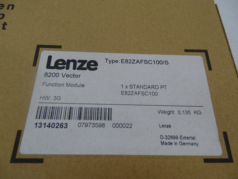 LENZE E82ZAFSC100 PLC Module for Industrial Automation - LENZE