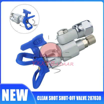 Clean Shot Shut-Off Valve 287030 For Paint Gun Pole Extensions With 517 Tip