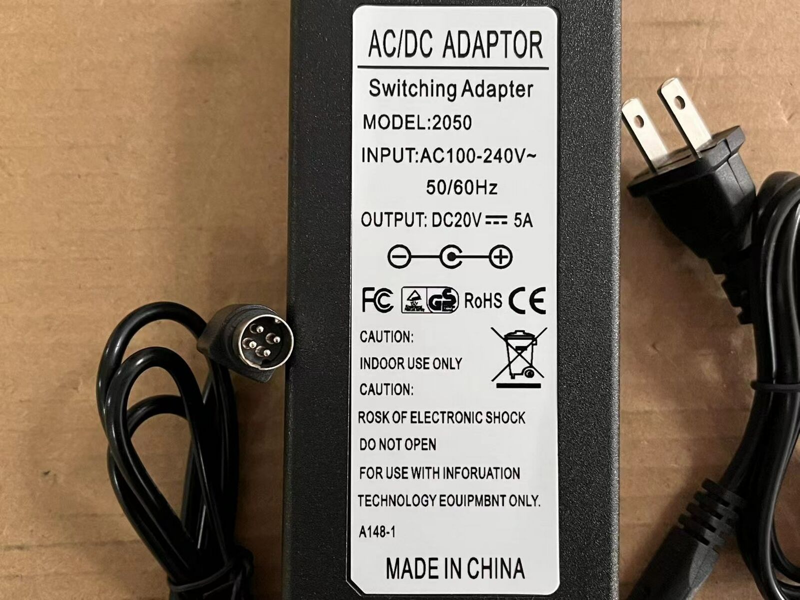 new Applicable For GE vivid i Color Ultrasound Charger Adapter TWADP100 4pin US Plug