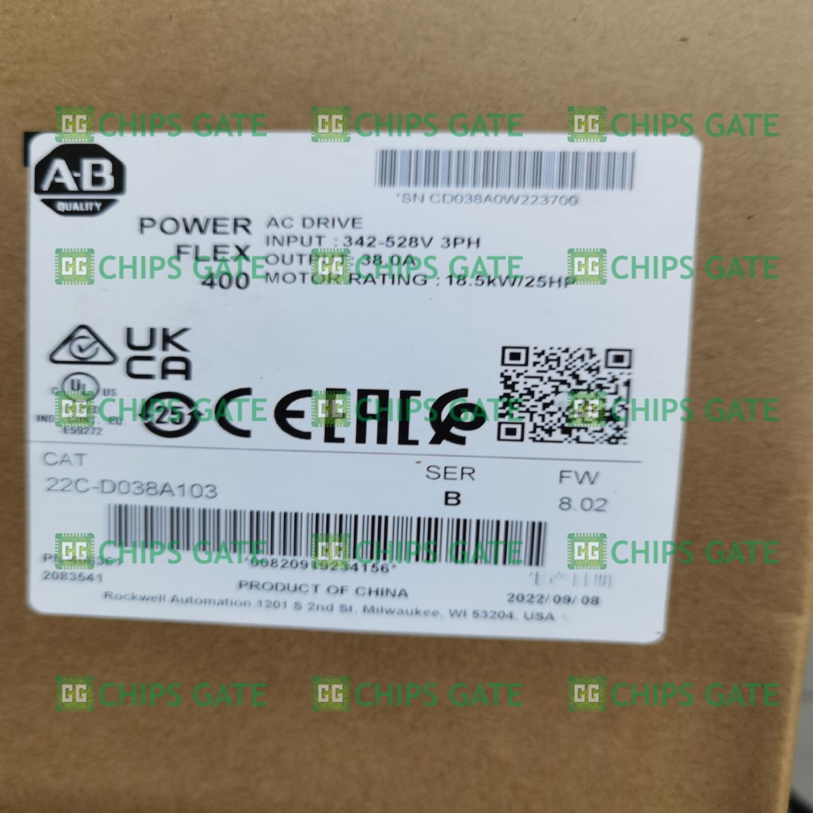 New Sealed Allen-Bradley 22C-D038A103 ONE Year US STOCK - ALLEN-BRADLEY