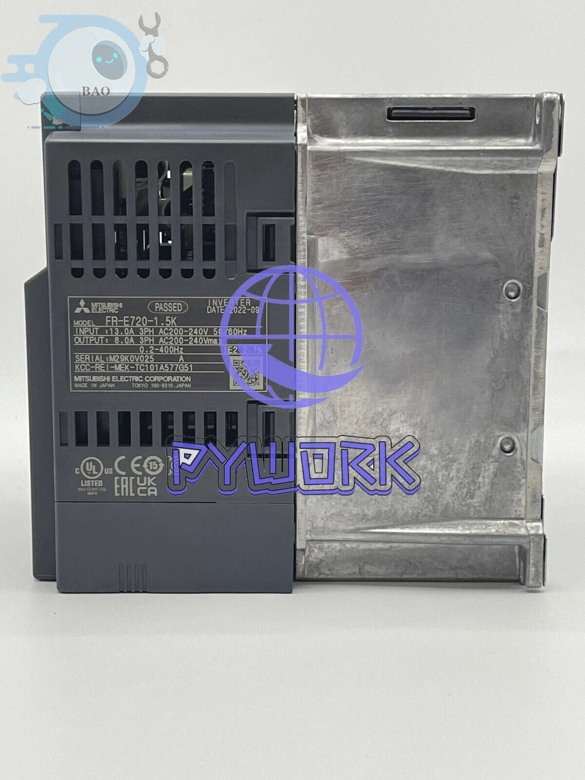 1PC Mitsubishi FR-E720-1.5K Inverter PLC FRE7201.5K 220V 1.5KW 2HP