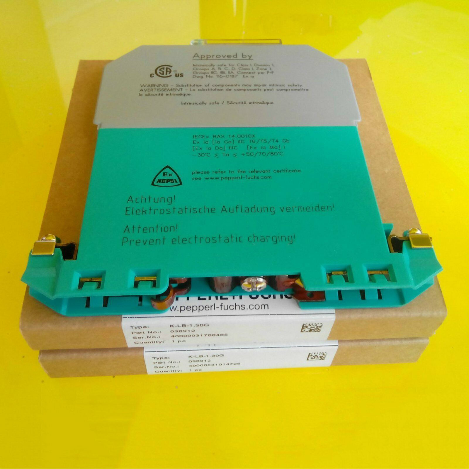 Pepperl+Fuchs K-LB-1.30G Protector Safety Barrier in Box - PEPPERL+FUCHS