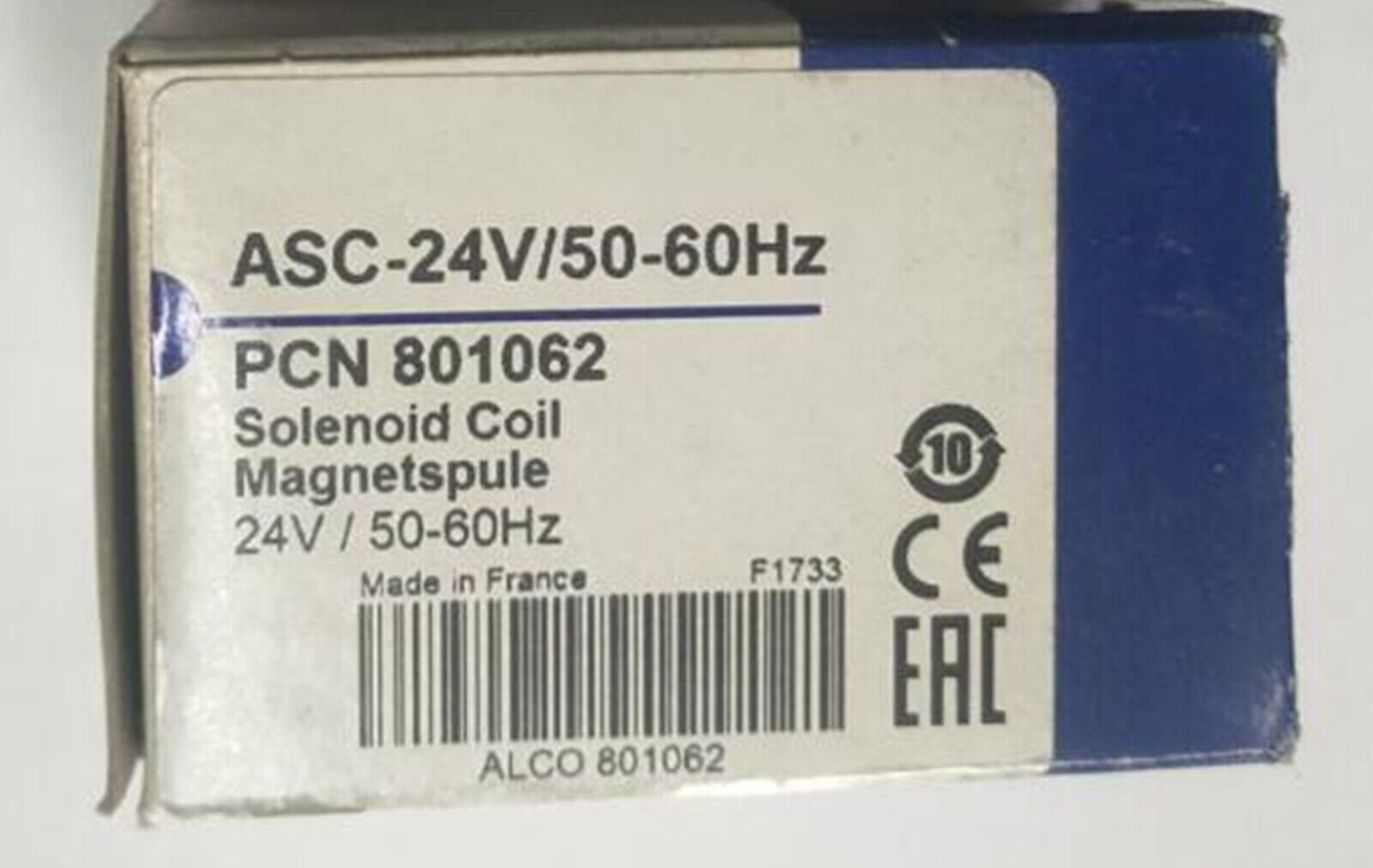 new  EMERSON ASC 24V/50-60Hz PCN801062 Solenoid Coil EMERSON