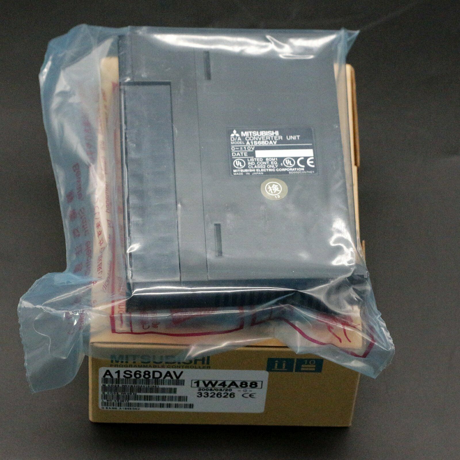 Mitsubishi A1S68DAV Digital-Analog Converter Module One Year - MITSUBISHI