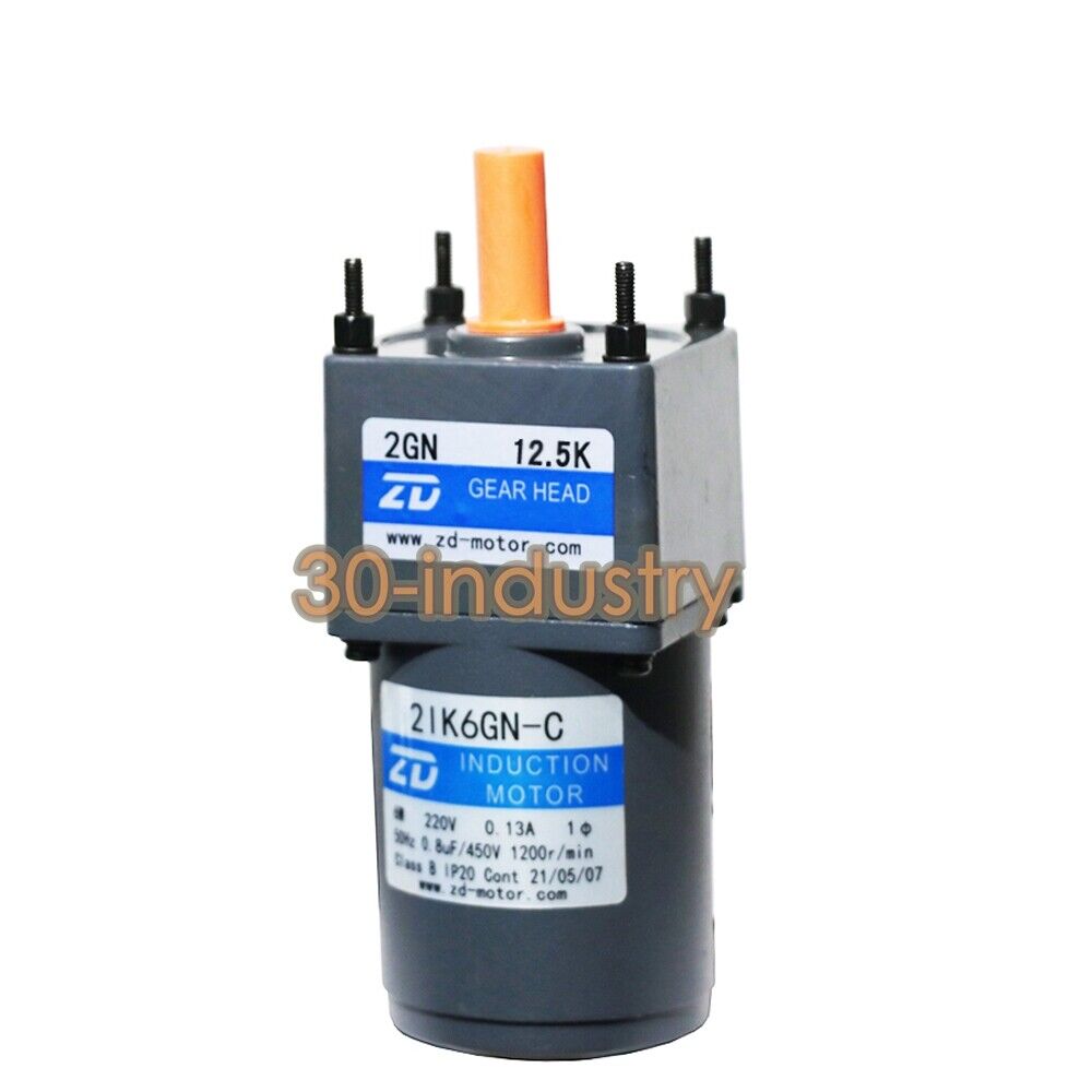 ZD AC Gear Motor 2IK6GN-C with Retarding 6W 220V Power - ZD AC