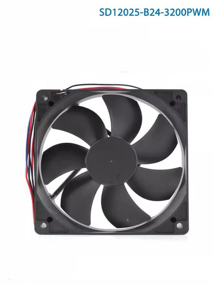 SOKFAN SD12025-B24-3200PWM D24V 17A 120*120*25MM 3-Wire Axial Cooling Fan