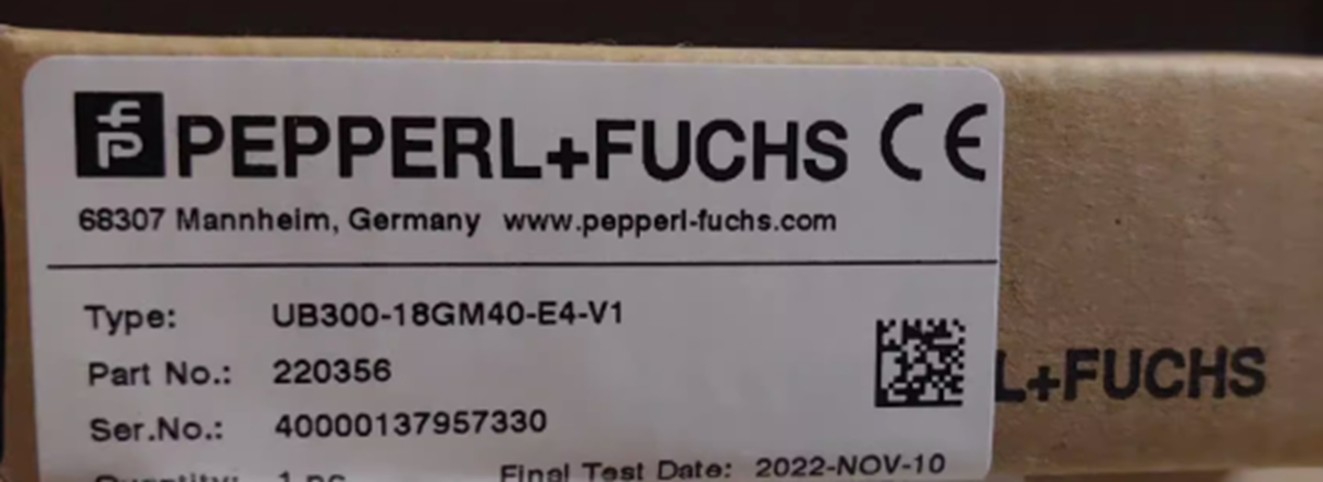 new Pepperl+Fuchs UB300-18GM40-E4-V1 Ultrasonic Sensor Function Indicators - PEPPERL+FUCHS