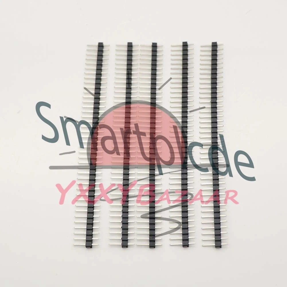 5Pcs 2.54mm 40 Pin Male Single Row Pin Header Strip