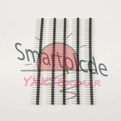 5Pcs 2.54mm 40 Pin Male Single Row Pin Header Strip