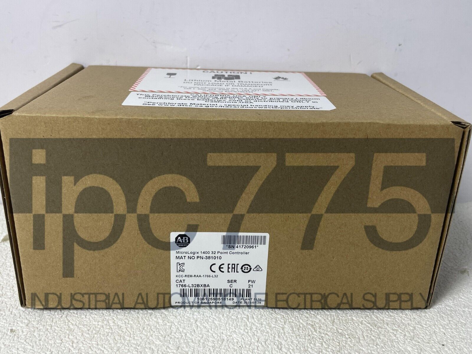 new 1766L32BXBA  Factory Sealed AB 1766-L32BXBA MicroLogix 1400 Controller 1 one