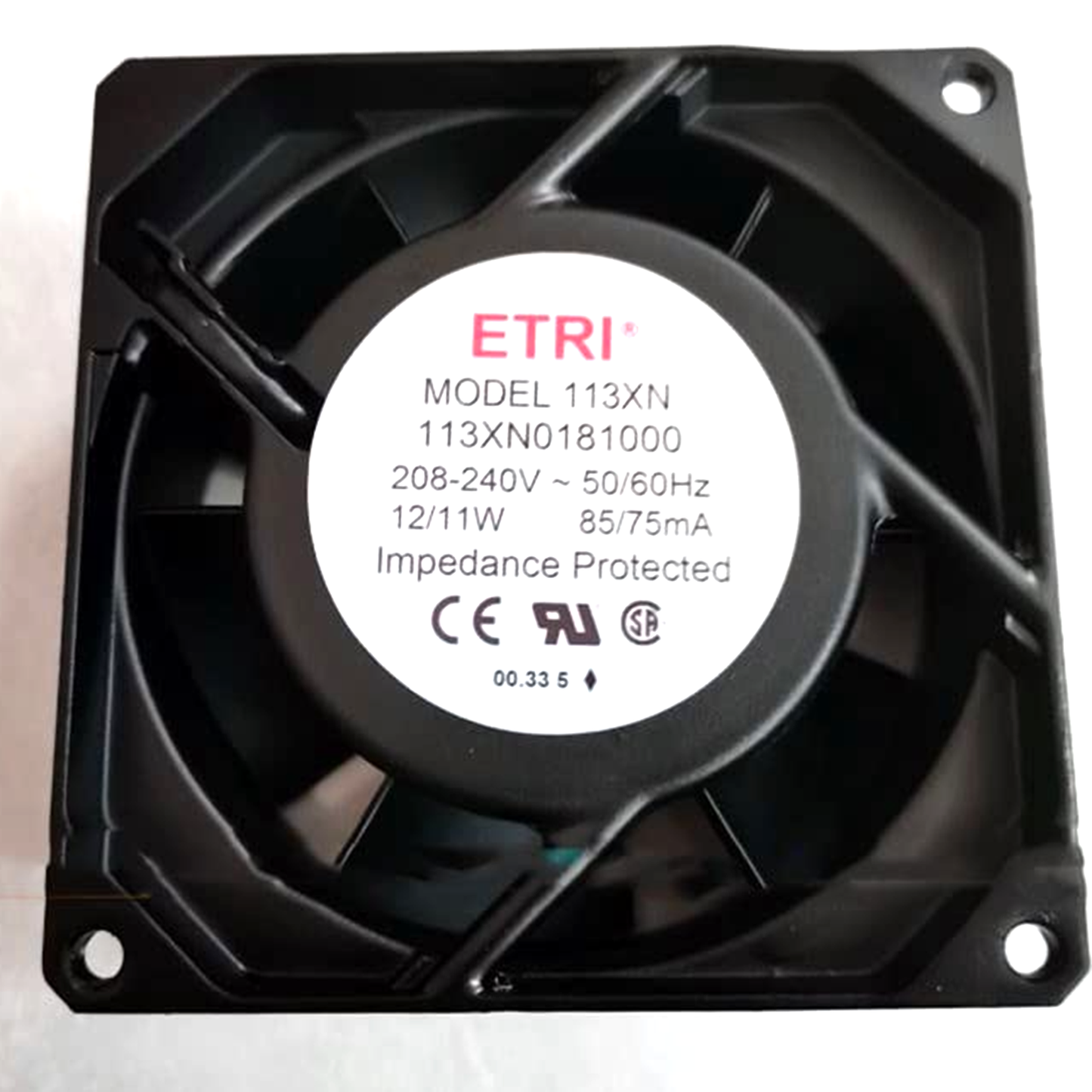 ETRI 113XN AC Cooling Fan - 113XN0181000 - ETRI