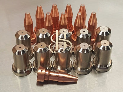 20pc 33366XL Electrodes + 33369 50A Nozzles for ESAB� PT-23 PT-27 Plasma Cutter