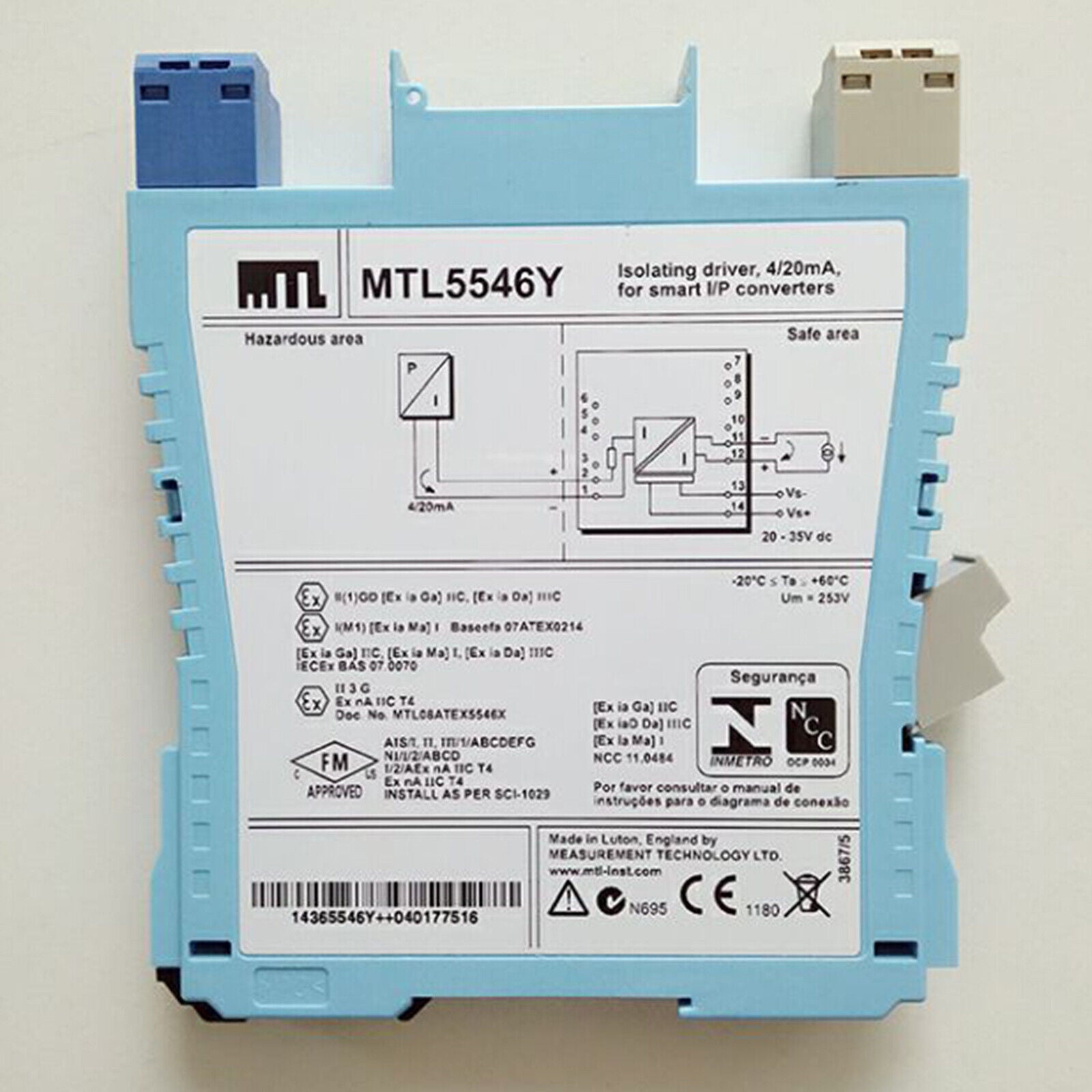 new one  MTL Driver MTL5546Y Safety barrier module