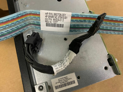 used HP DL380P DL385P G8 Hard Drive Cage Cables 670943-001 672146-001 643705-001 - HP