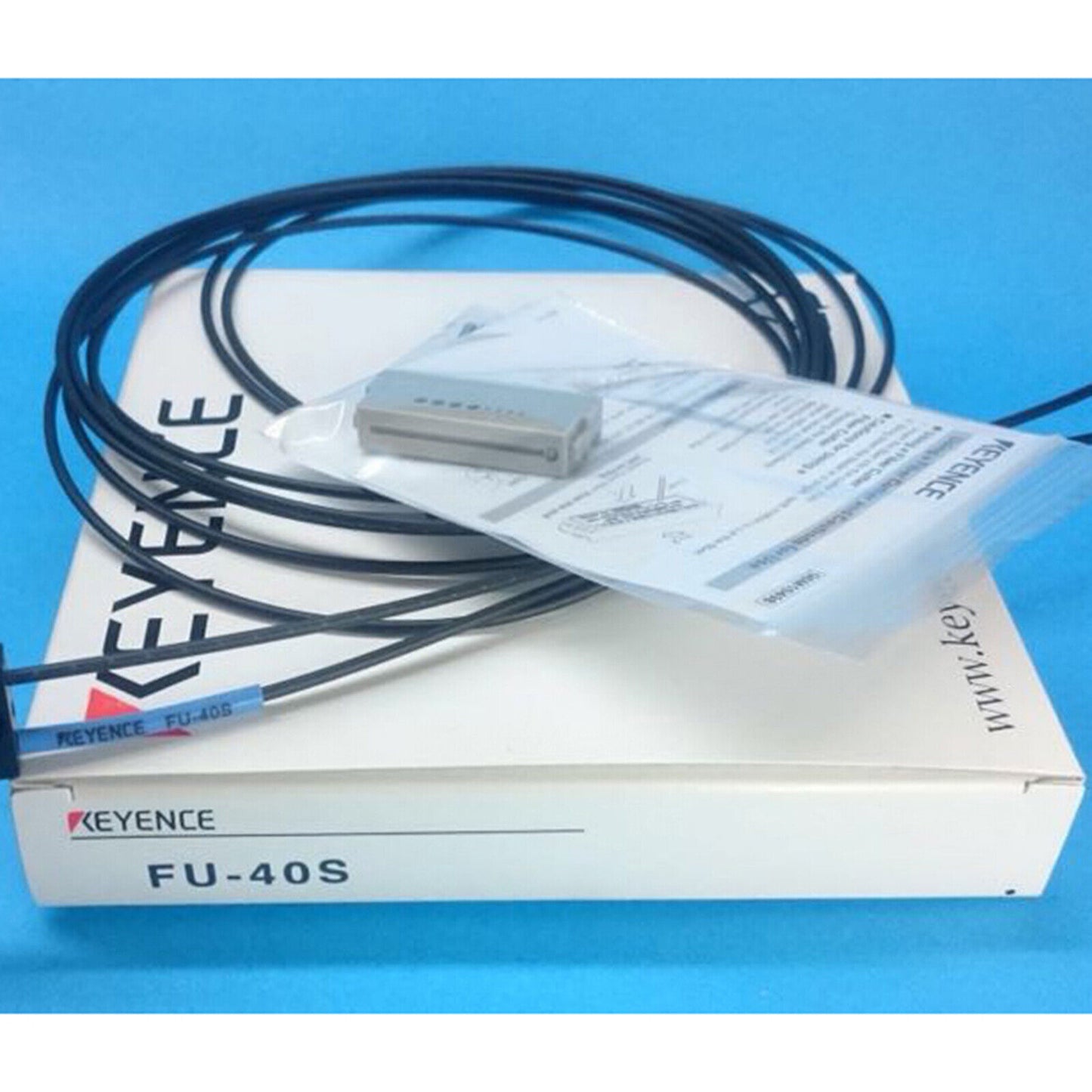 Keyence Fiber Optic Sensor 1PC - FU-40S, 1-Year Warranty - KEYENCE