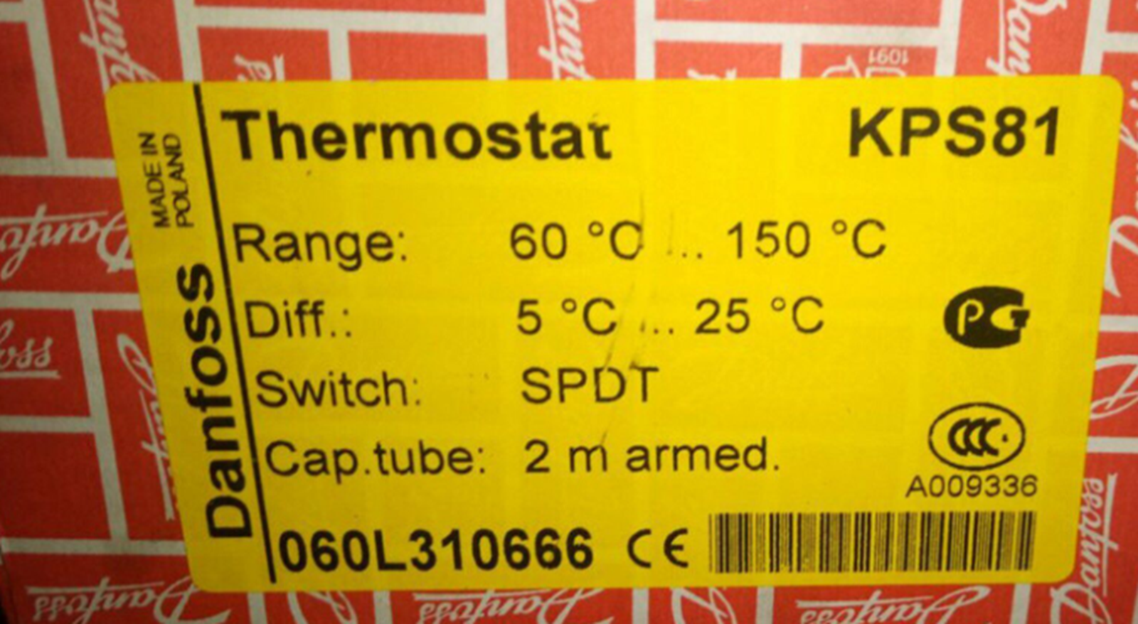 new  DANFOSS KPS81 060L310666 Temperature Switch DANFOSS