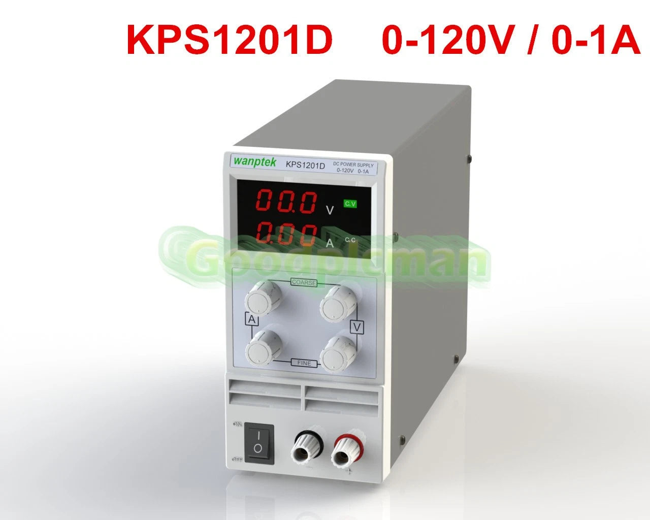 Adjustable Mini Switch DC Power Supply KPS1201D Output 0-120V 0-1A AC110-220V